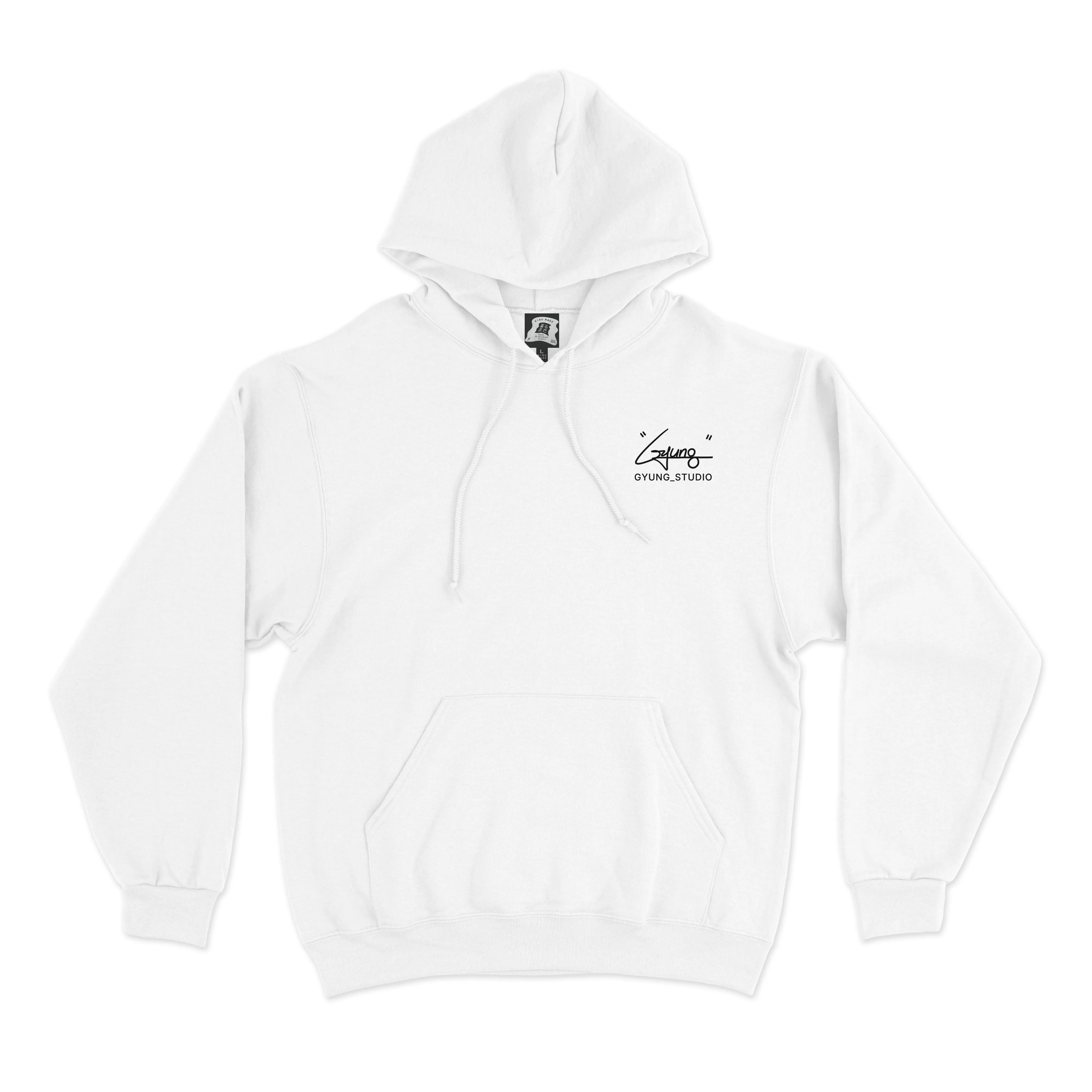 "5" Basic Hoodie Khaki/White