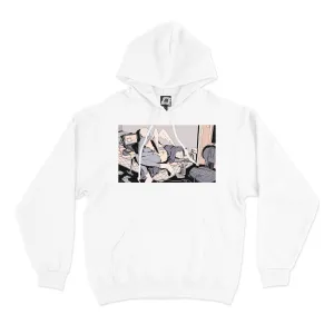 "Angel1" Basic Hoodie White