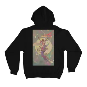 "Archangel" Basic Hoodie Black/White