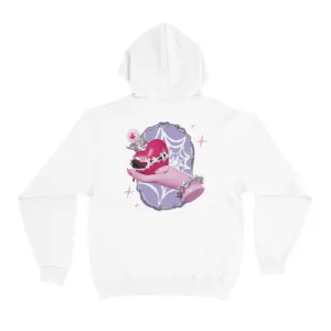 "Broken Heart" Basic Hoodie White/Black/Cobalt Blue
