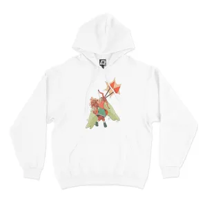 "Cupid" Basic Hoodie White/Pink