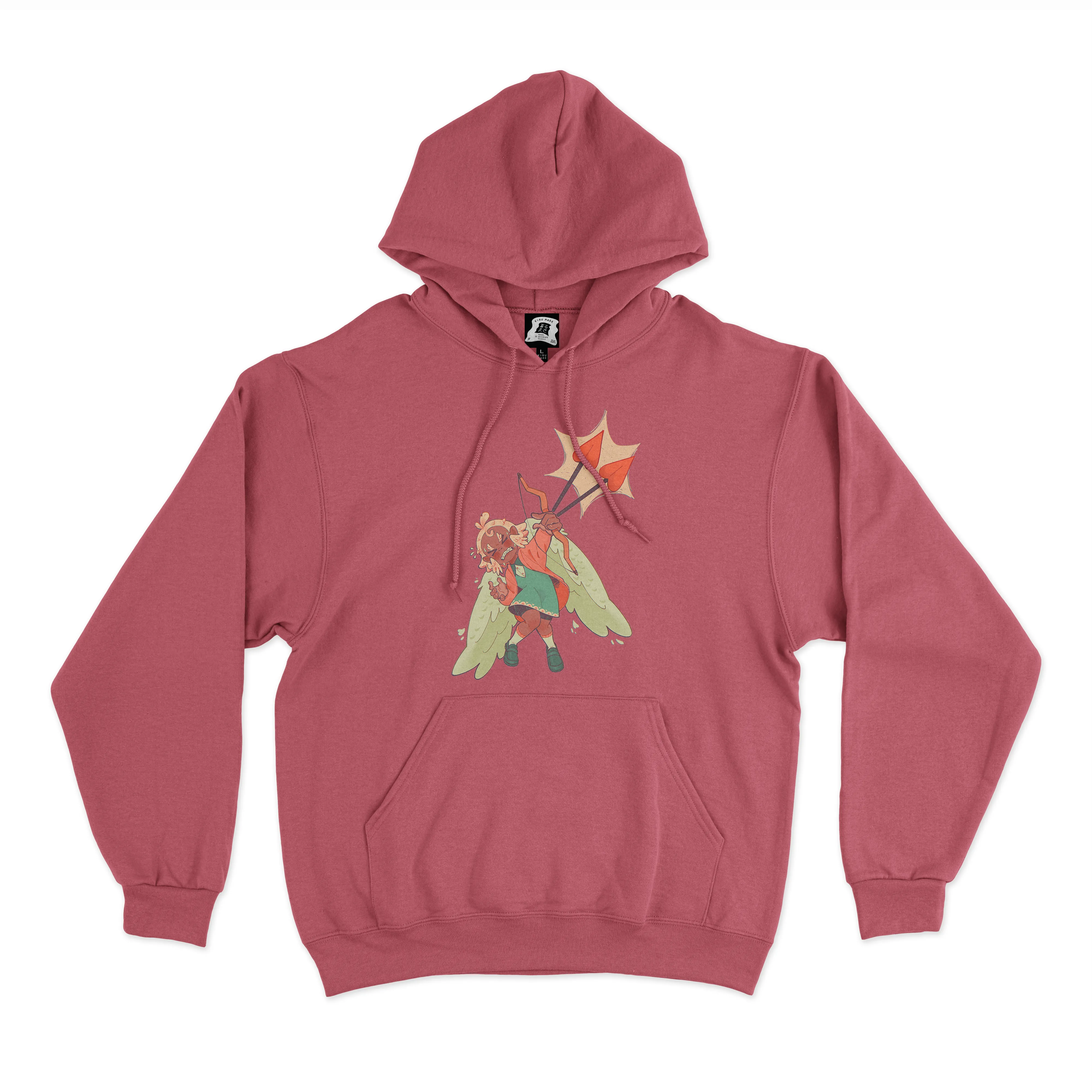 "Cupid" Basic Hoodie White/Pink