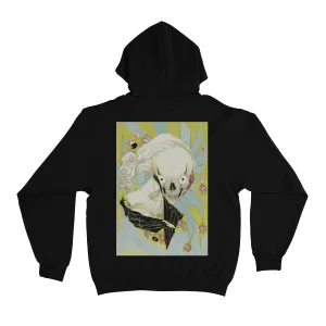 "Defaced" Basic Hoodie Black/White