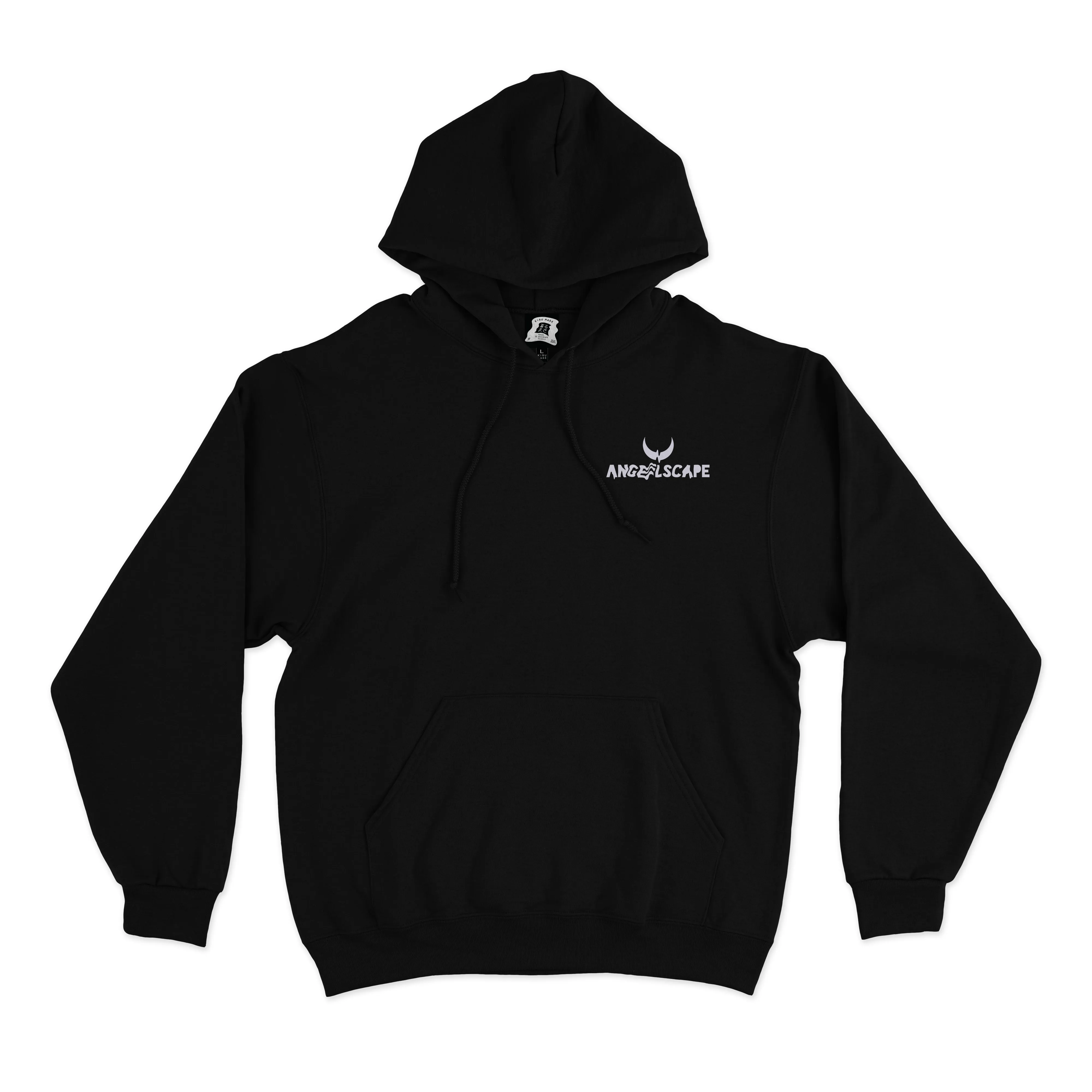 "Deities of Wrath" Basic Hoodie Black/Beige