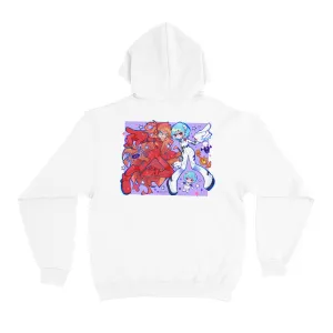 "Evangelion " Basic Hoodie White