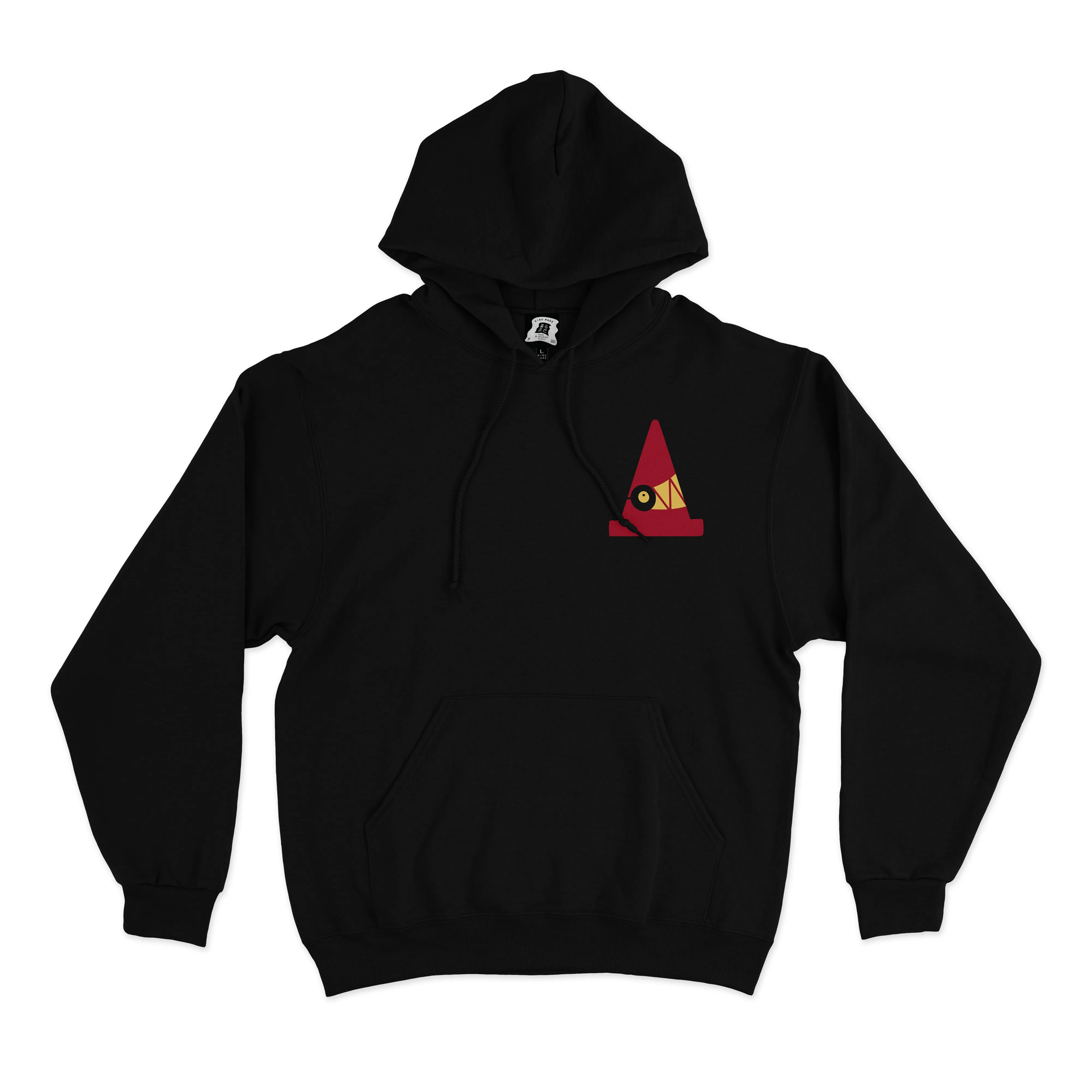 "Goro" Basic Hoodie Black/White