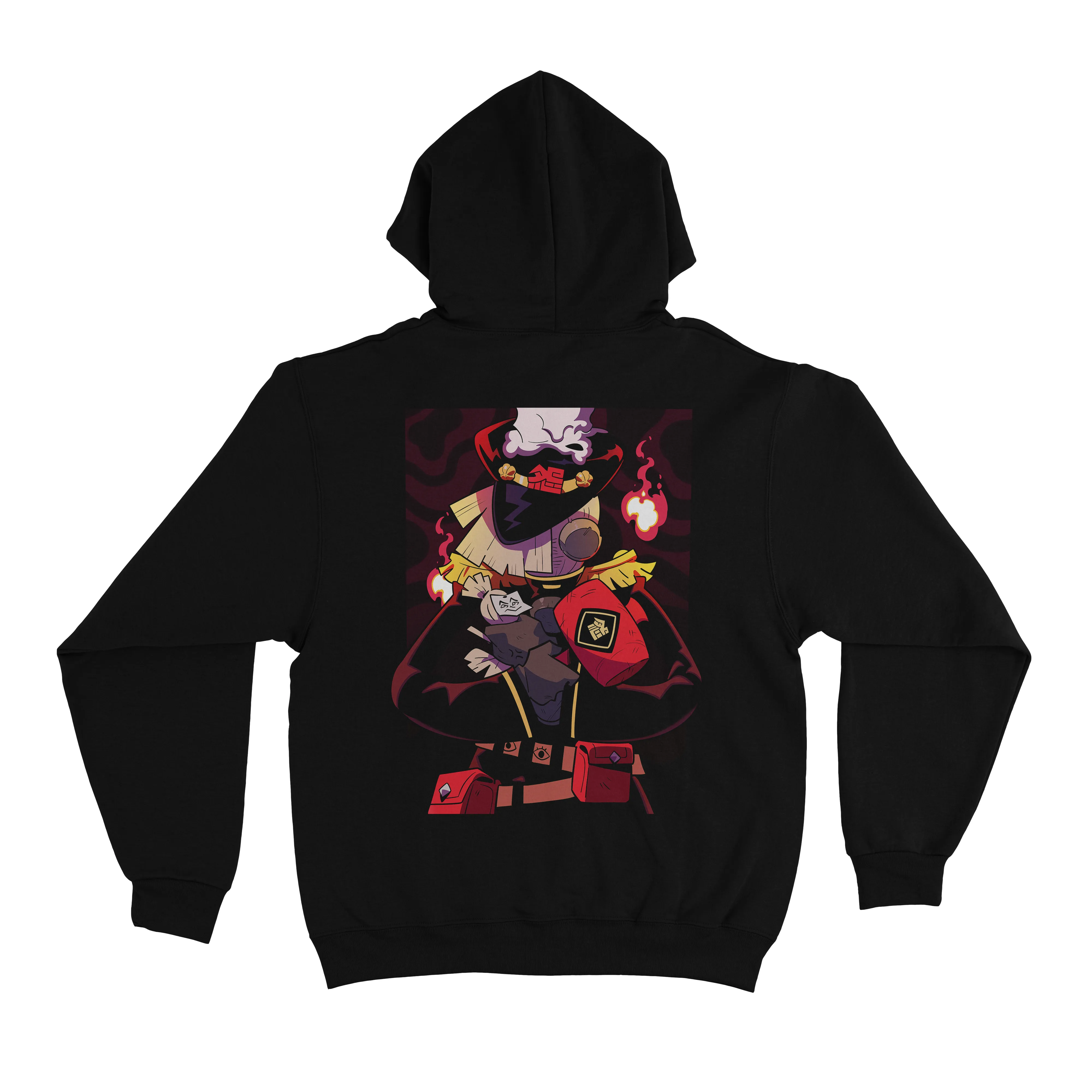 "Goro" Basic Hoodie Black/White