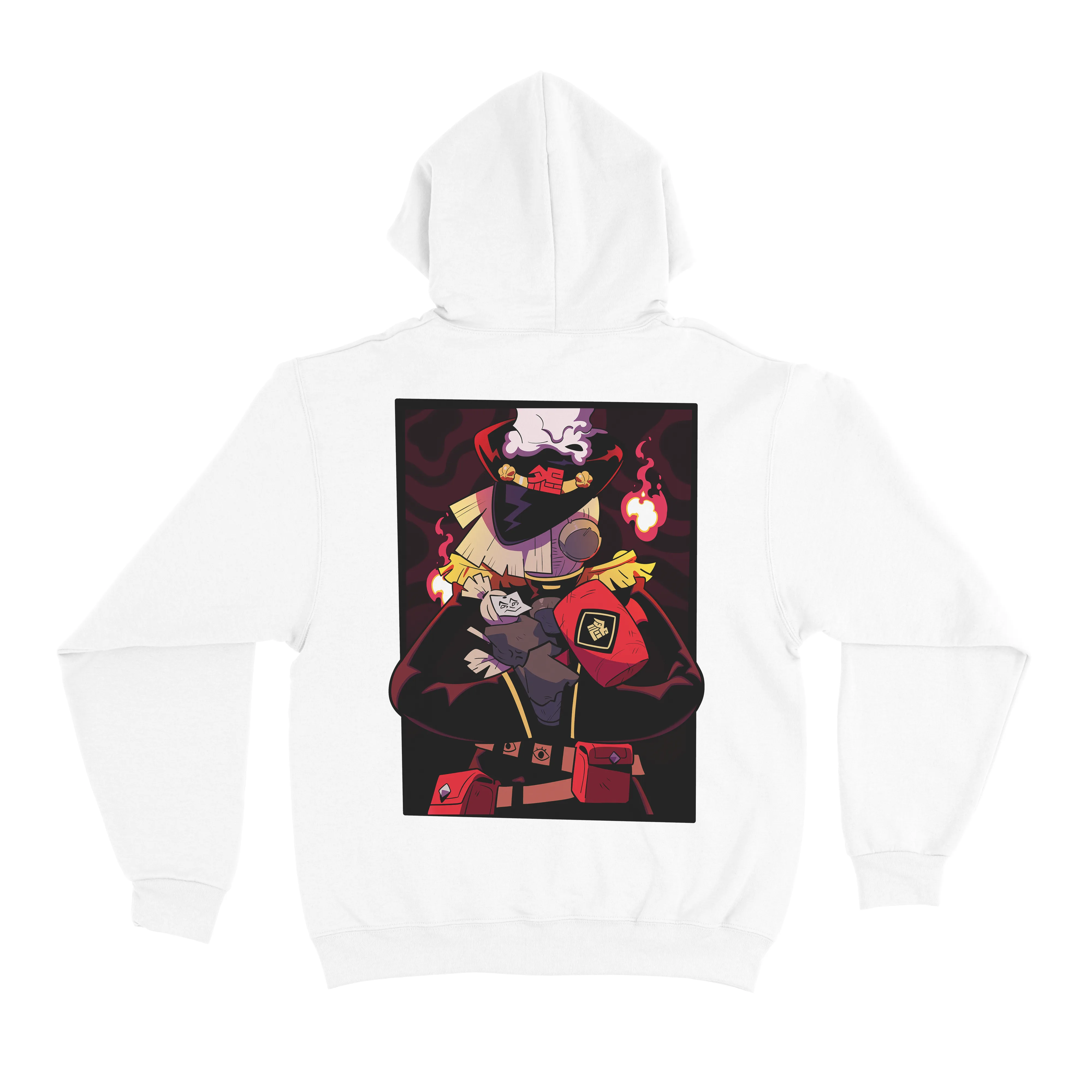 "Goro" Basic Hoodie Black/White