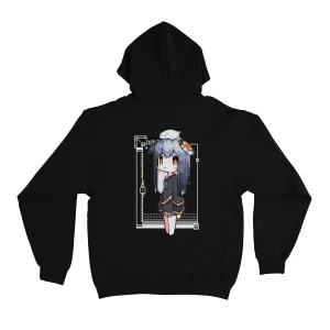 "Heat" Basic Hoodie Black