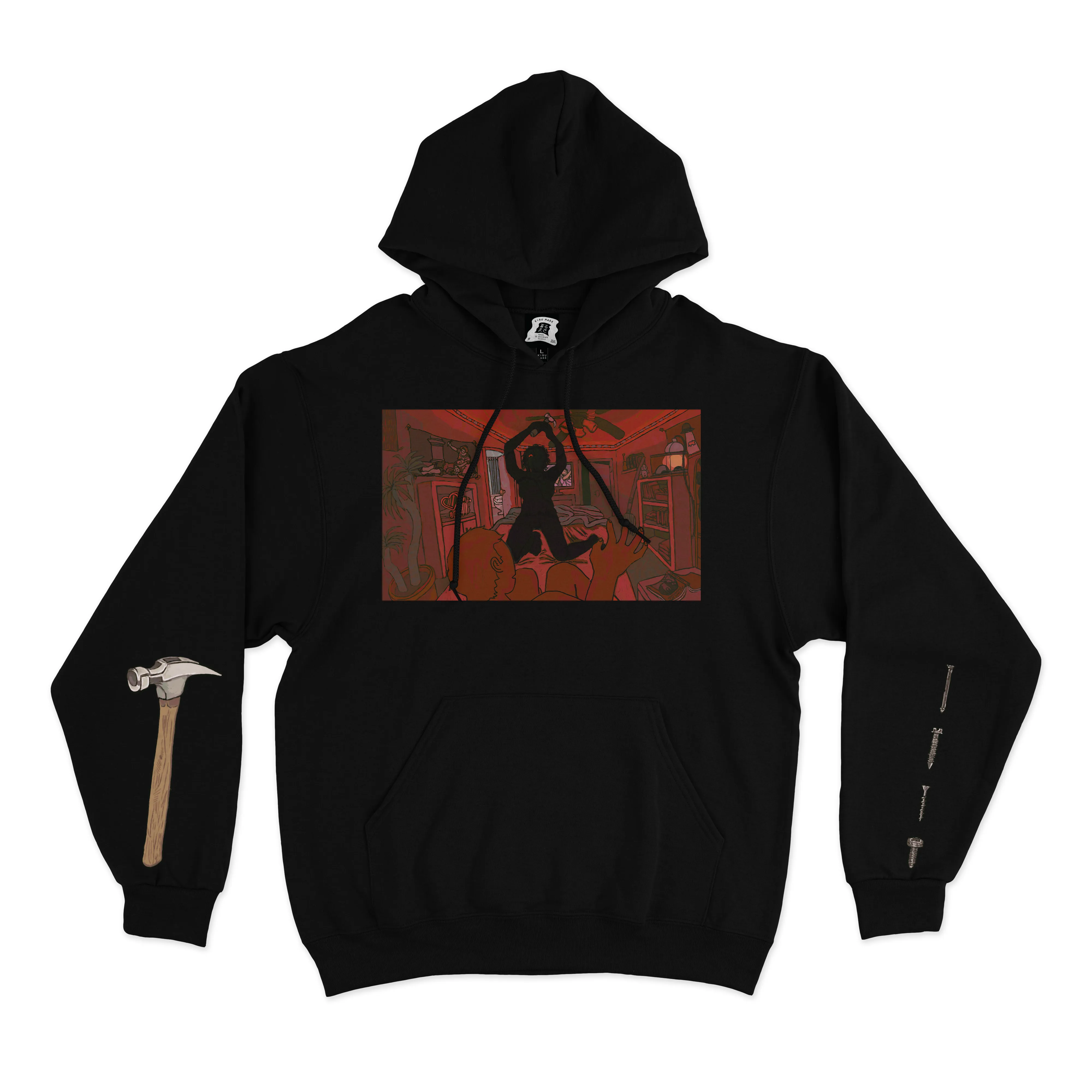"jael and sisera" Basic Hoodie Black