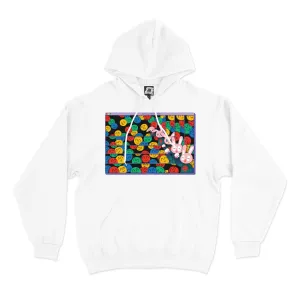 "Keep Going" Basic Hoodie White