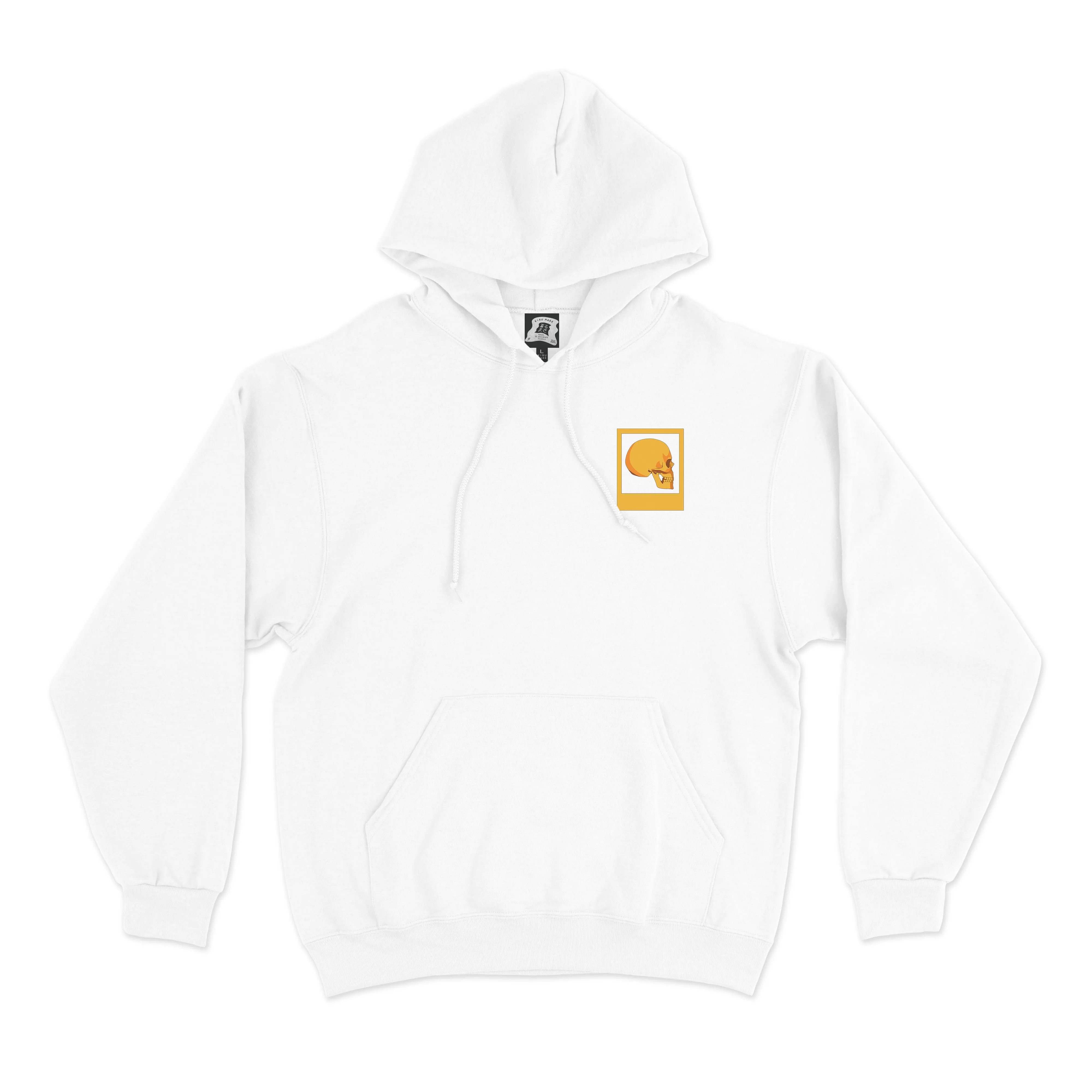 "Masterpiece" Basic Hoodie White/Black