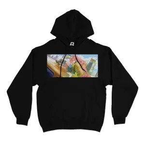 "MIO Summer" Basic Hoodie Black