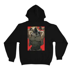 "Natto" Basic Hoodie Black