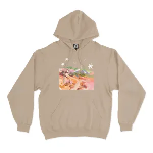 "Nightmerss" Fleece Hoodie Beige
