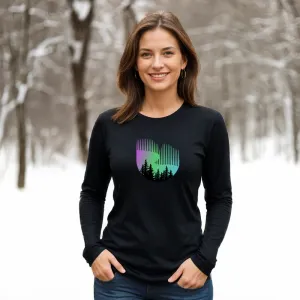 "Northern Lights" Relaxed Fit Long Sleeve Unisex T-Shirt
