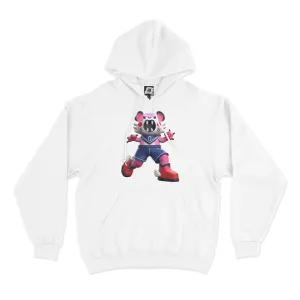 "Sailor Tora" Basic Hoodie White