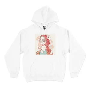 "Tess" Basic Hoodie White
