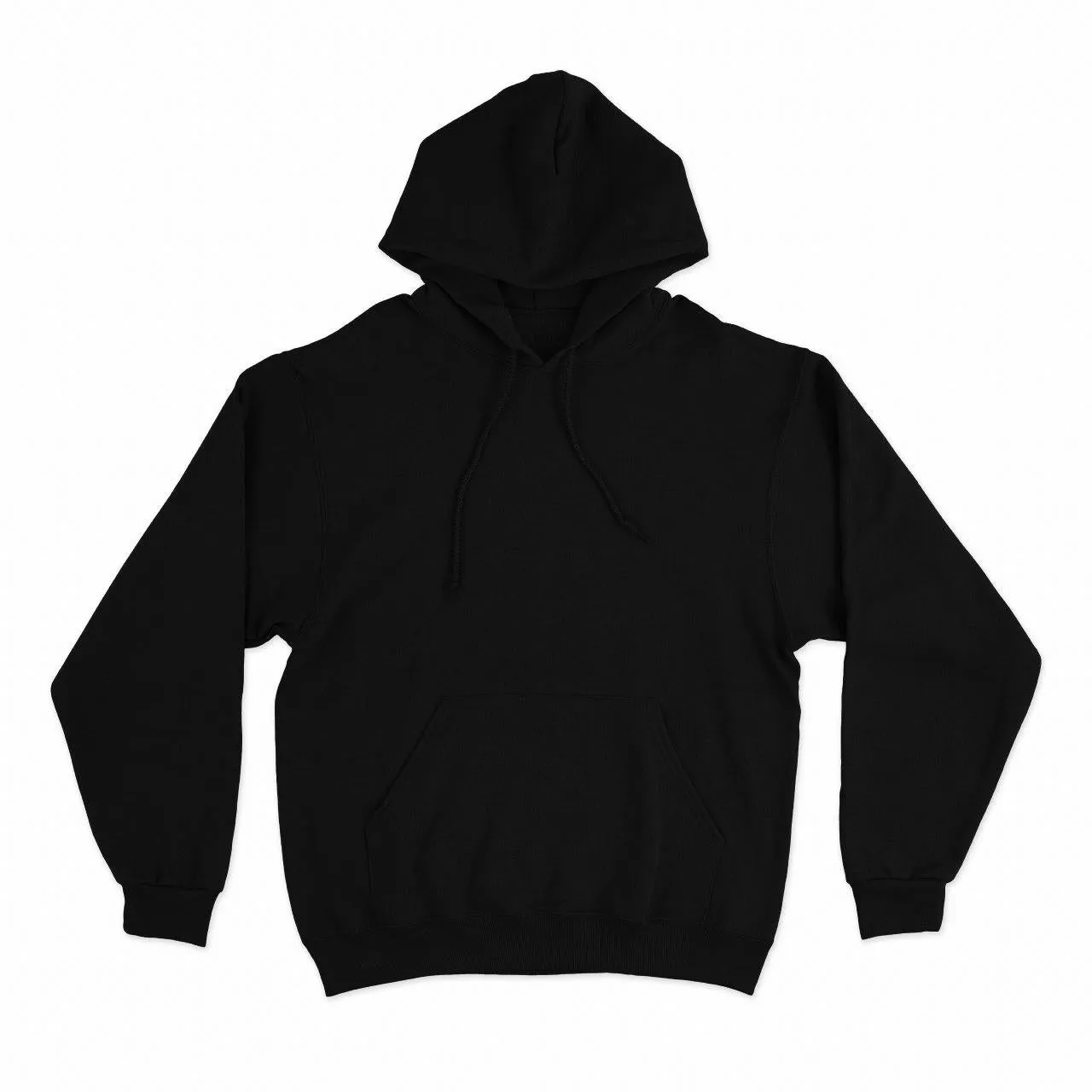 "Yellow" Basic Hoodie Black