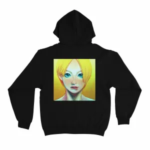 "Yellow" Basic Hoodie Black