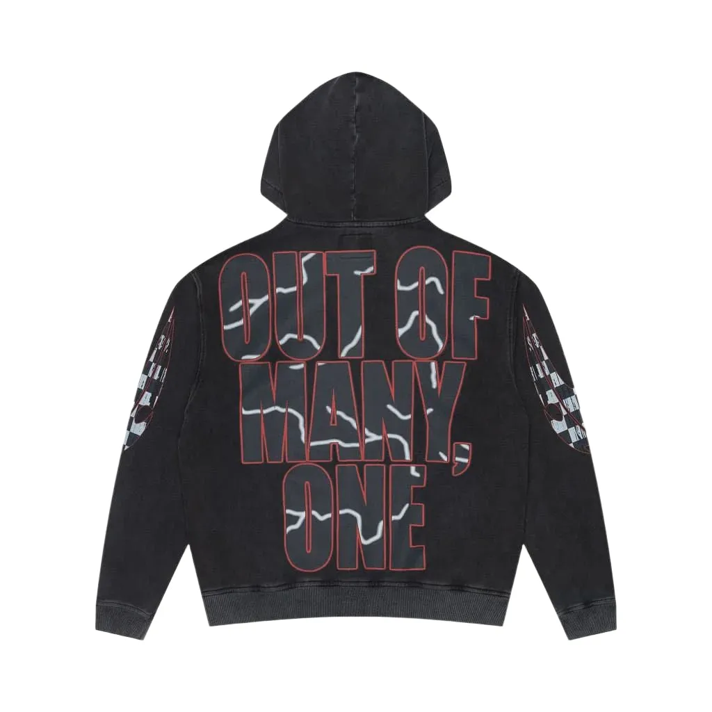 Racer Goldie Hoodie - Black Wash