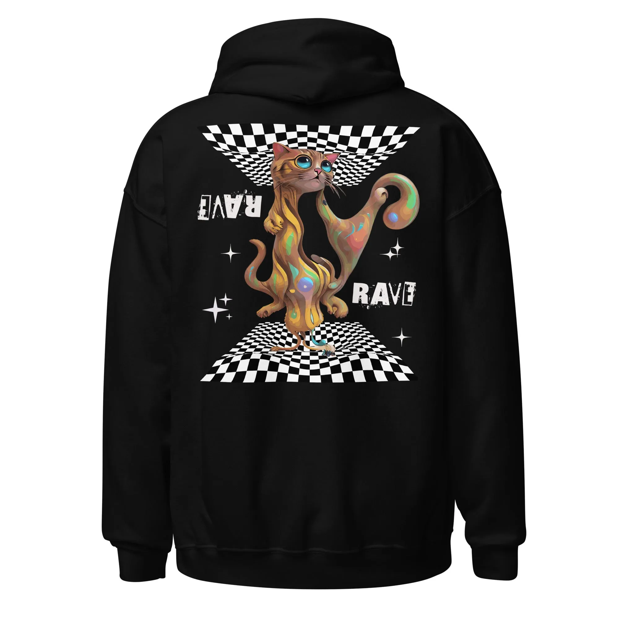 Rave Hoodie | Psychedelic Rave Cat