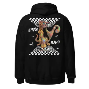 Rave Hoodie | Psychedelic Rave Cat