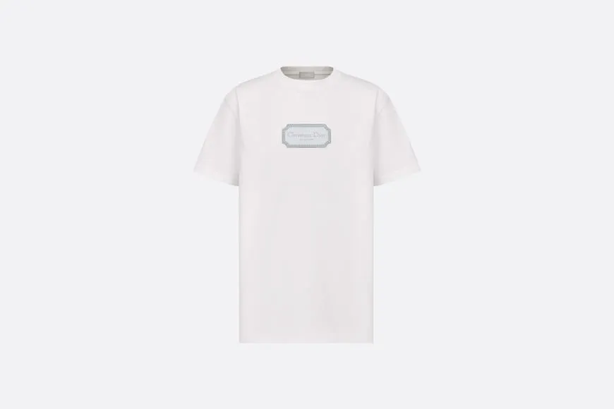 Relaxed-Fit T-Shirt • White Cotton Jersey
