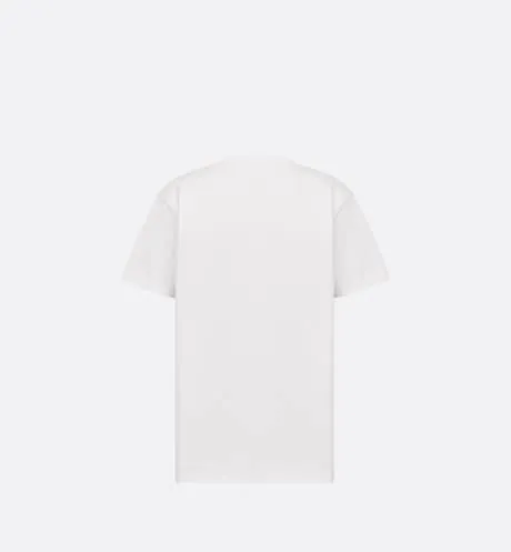 Relaxed-Fit T-Shirt • White Cotton Jersey