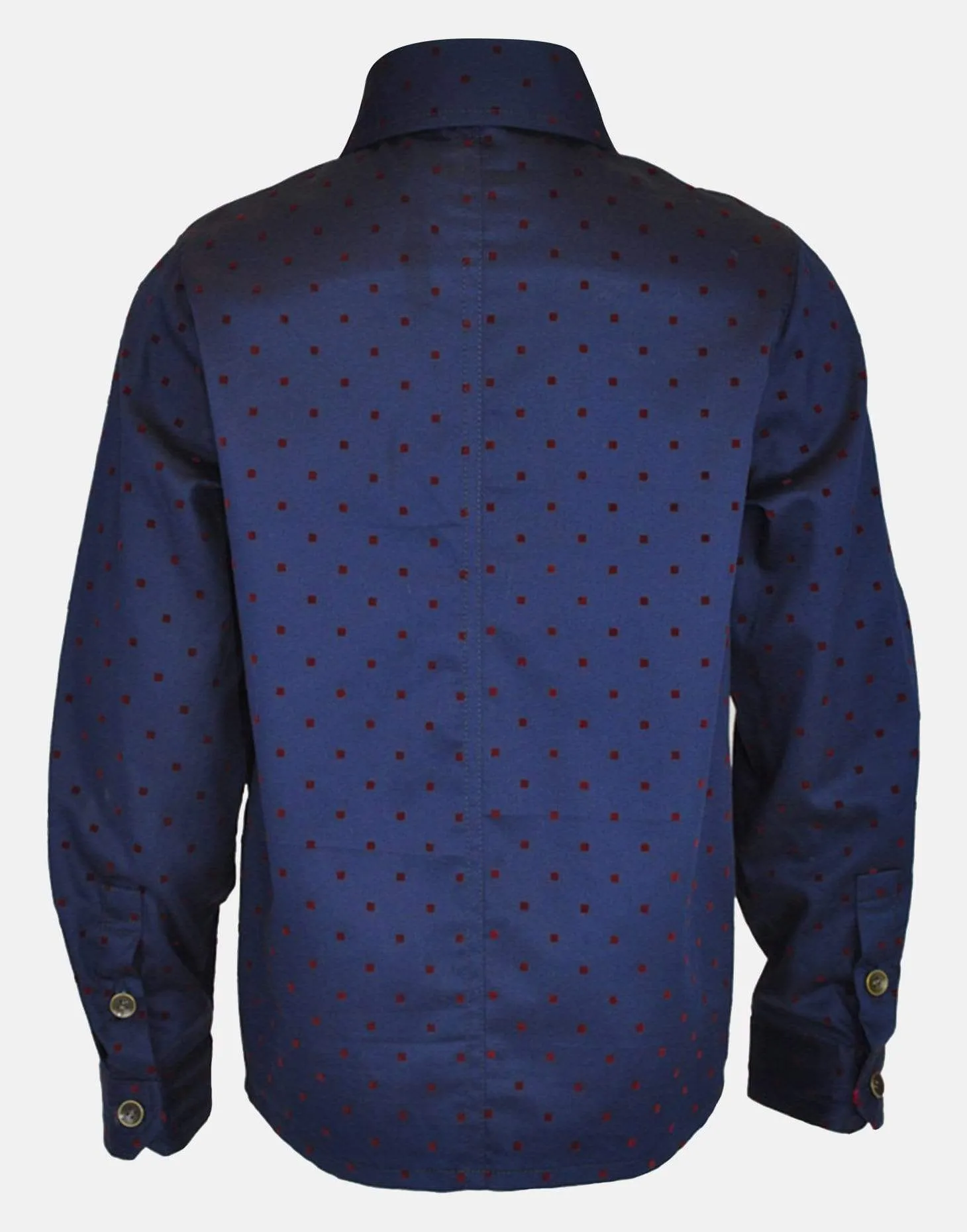 Reuben: Navy square shirt with bowtie