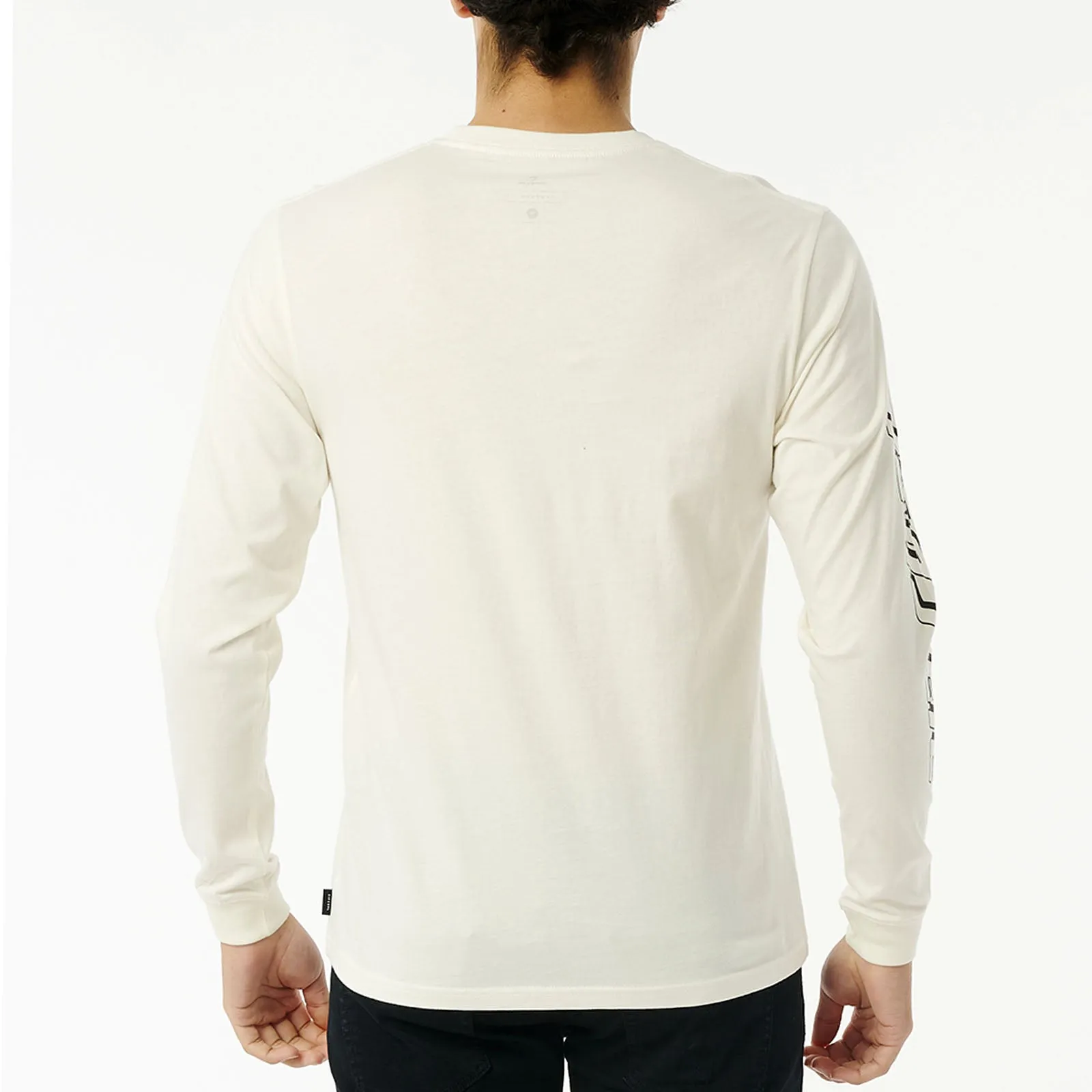 Rip Curl Mens Fade Out Icon Crew Neck Cotton T-Shirt
