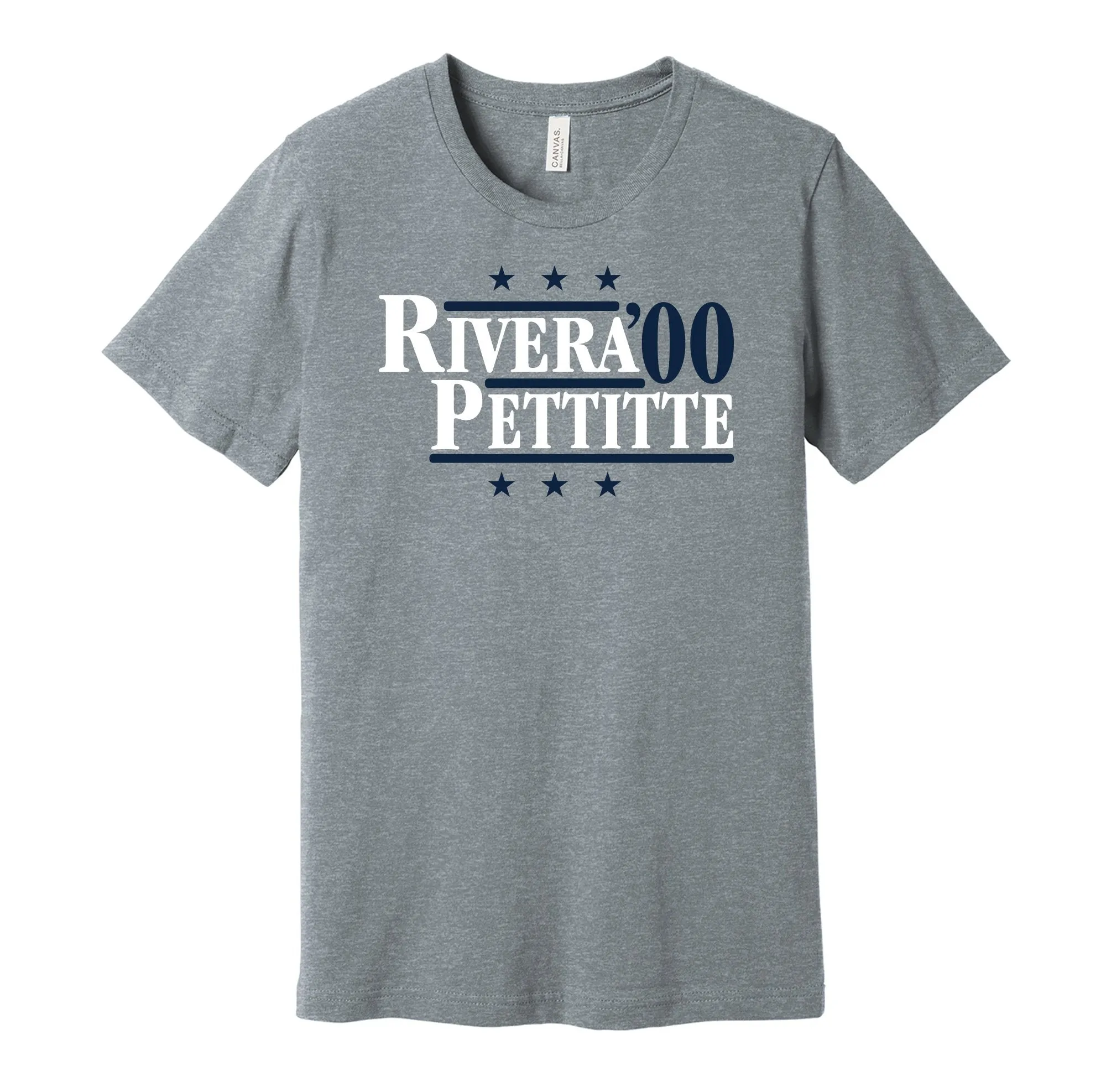 Rivera & Pettitte '00 - New York Baseball Legends Political Campaign Parody T-Shirt - Hyper Than Hype Shirts