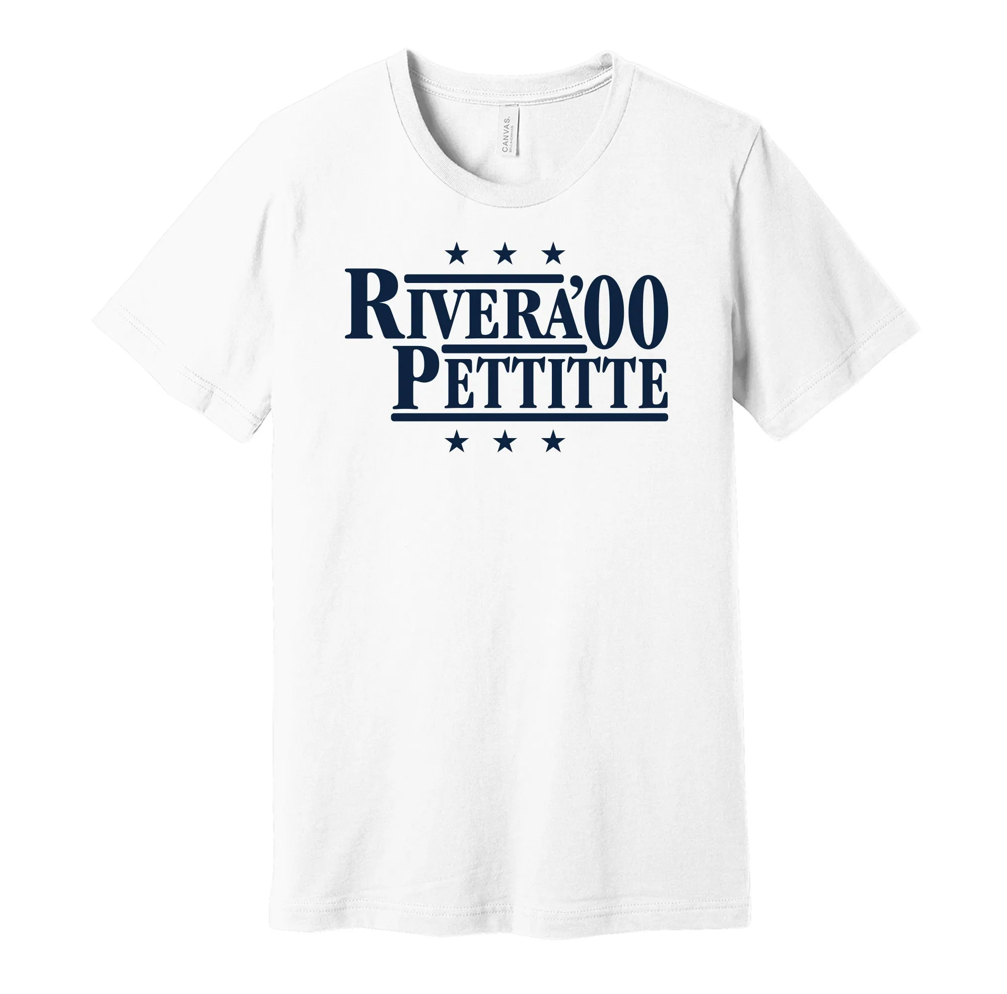 Rivera & Pettitte '00 - New York Baseball Legends Political Campaign Parody T-Shirt - Hyper Than Hype Shirts