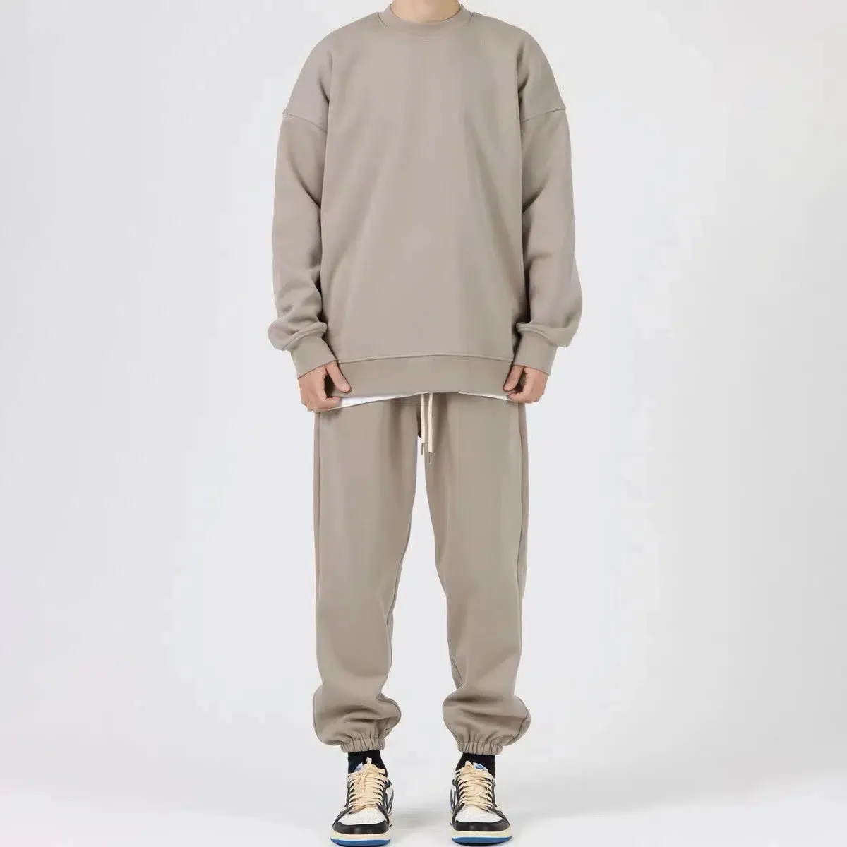 Round Neck Sweatshirt Plus Velvet