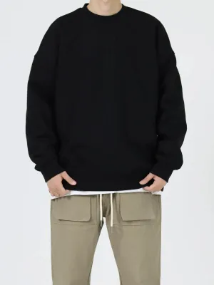 Round Neck Sweatshirt Plus Velvet