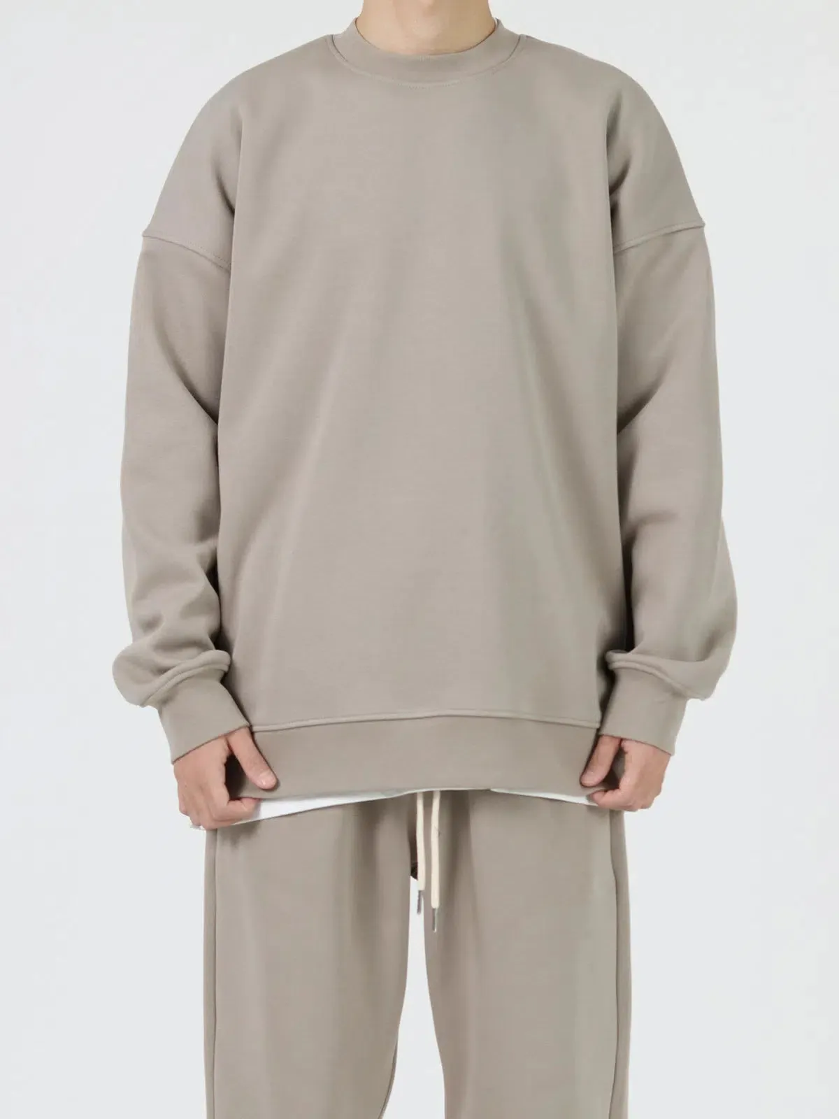 Round Neck Sweatshirt Plus Velvet