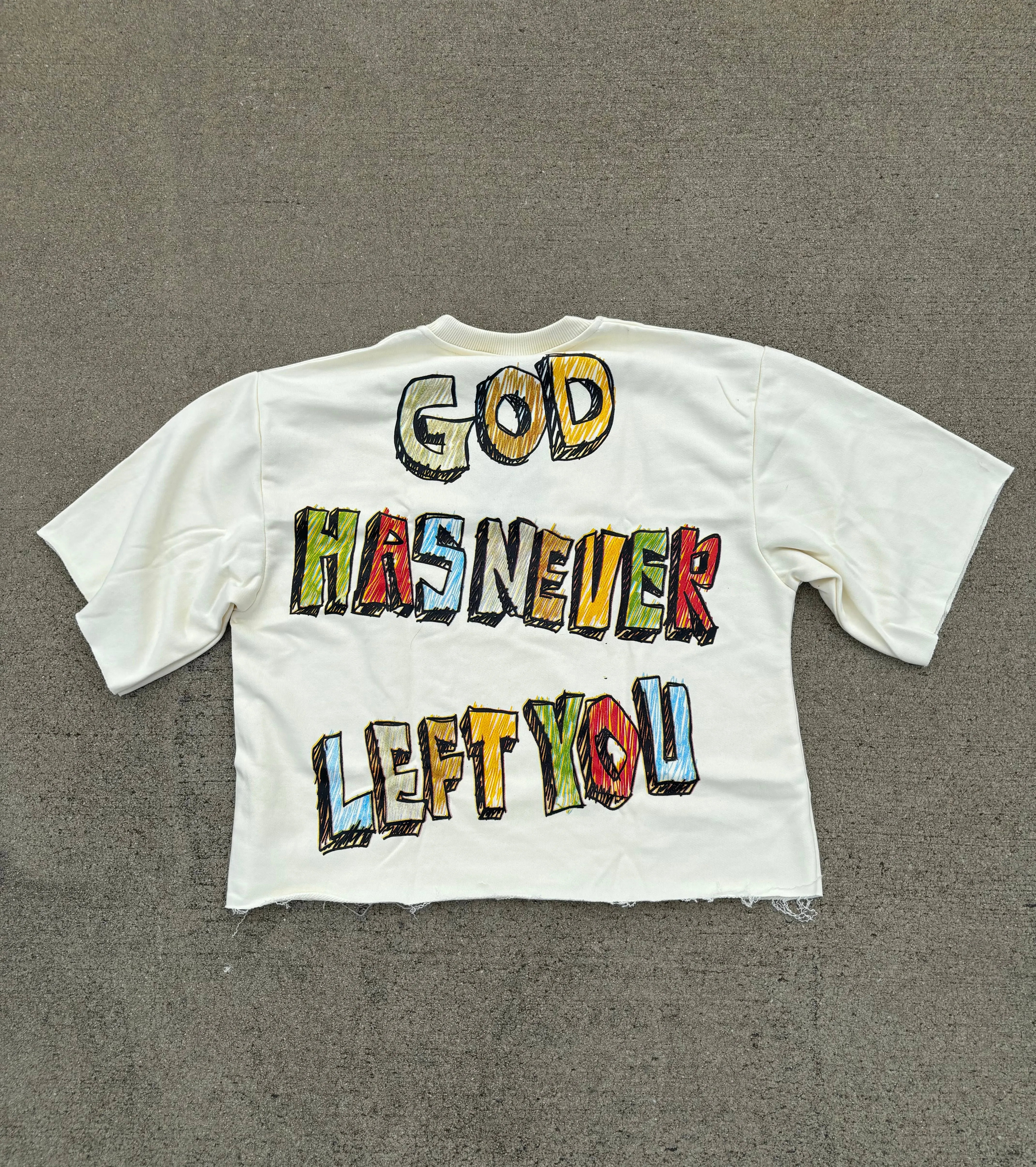 Sack Mercy - off white Boxy tee