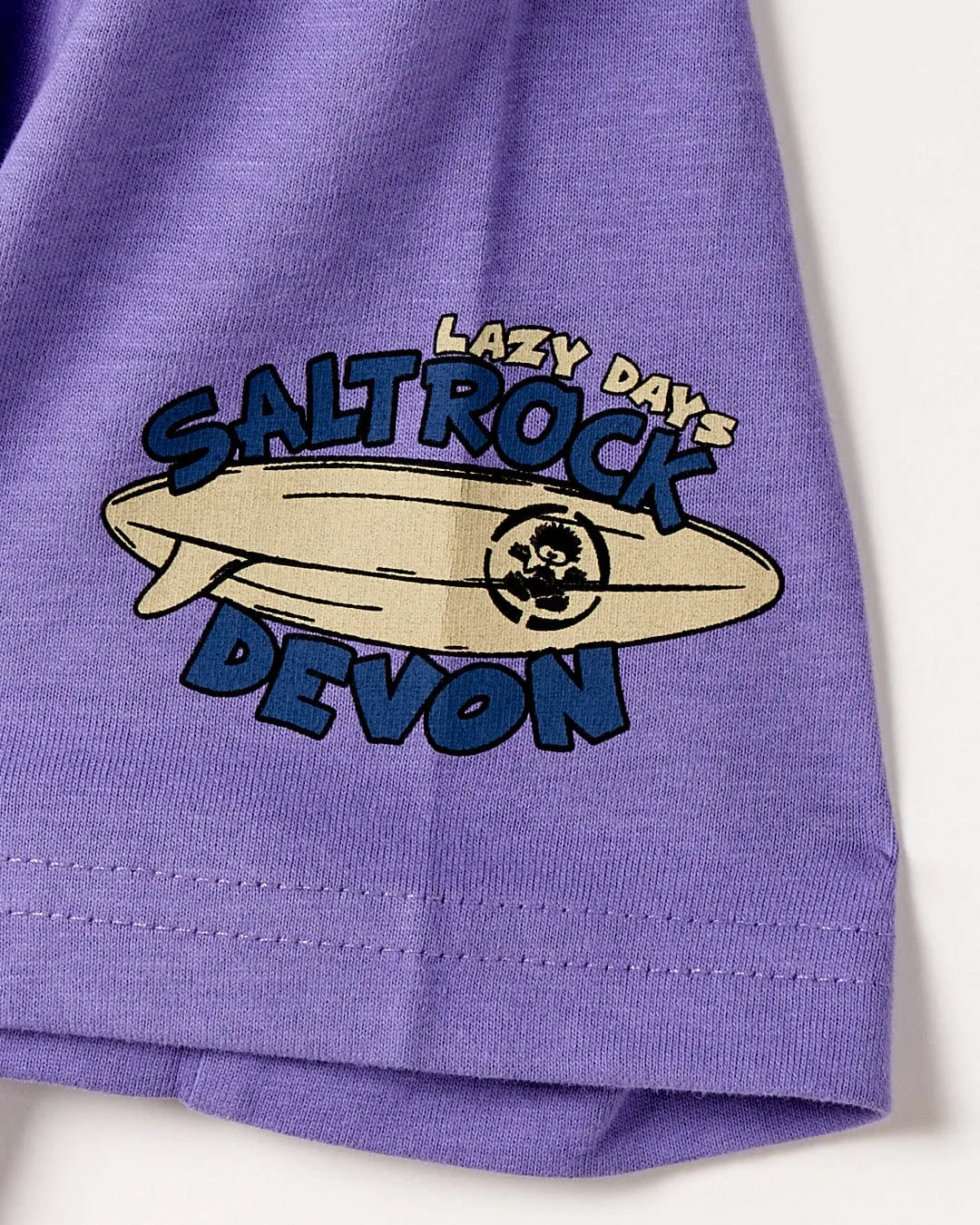 Saltrock Boys Lazy Location T-Shirt Devon Purple