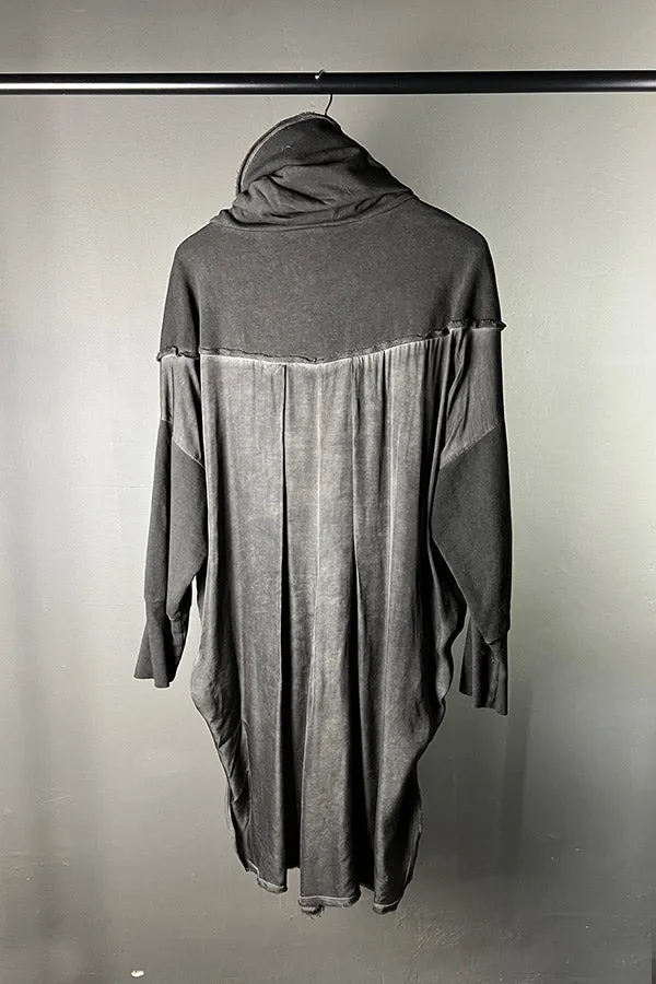 Sanctamuerte Grey Sweater with Viscose Back