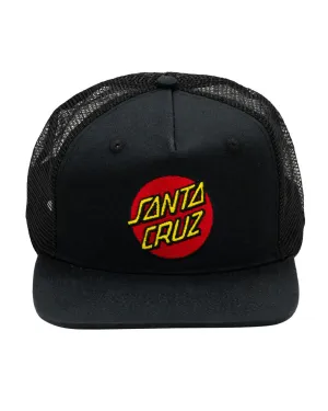 SANTA CRUZ Classic Dot trucker hat - Black
