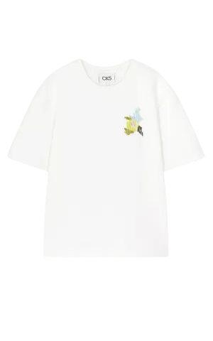 Saria T-shirt Lichtbeige