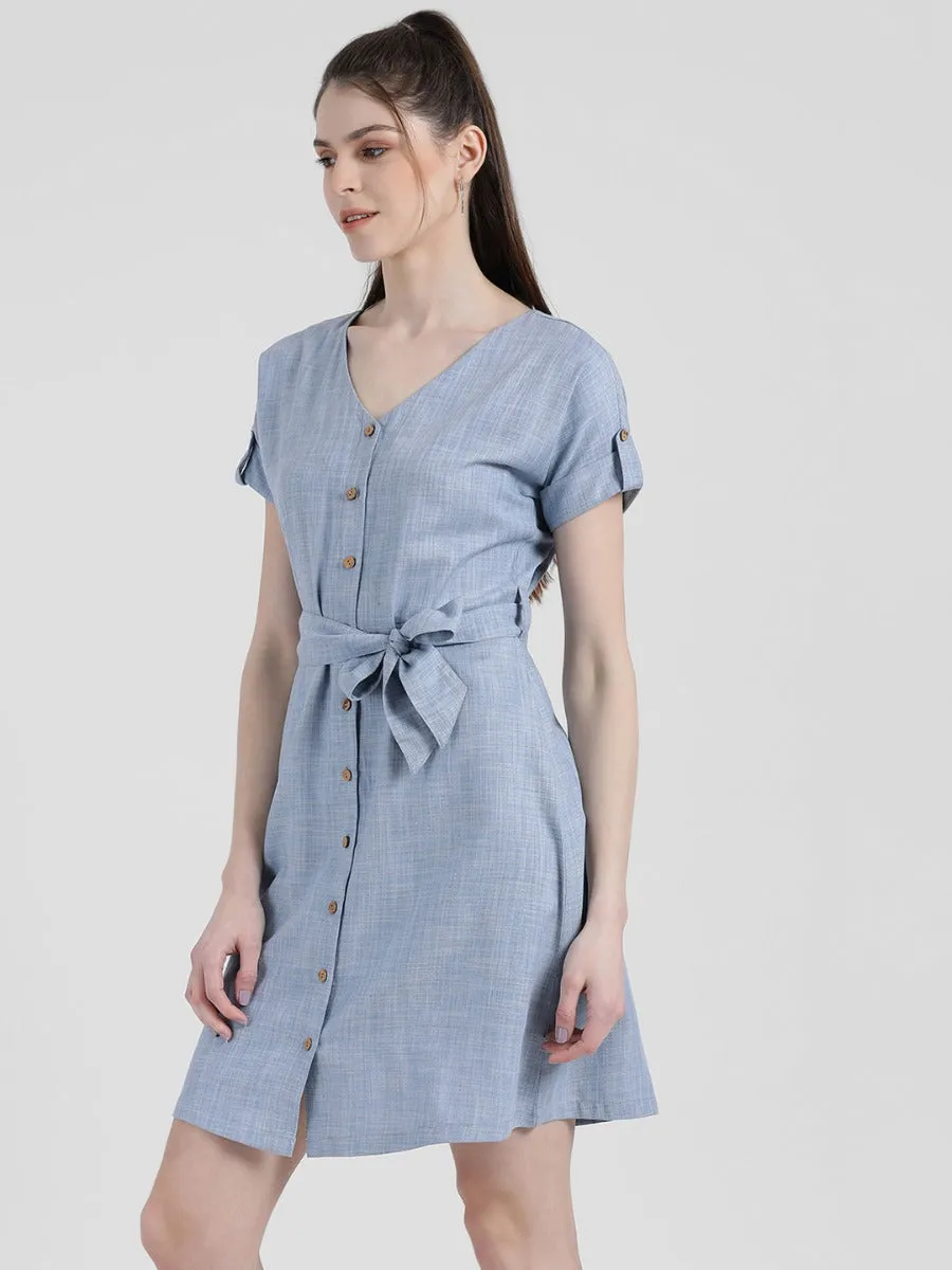 Self Design Sheath Dress