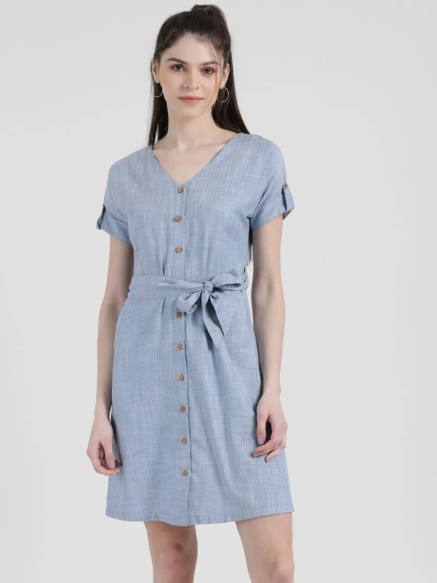 Self Design Sheath Dress