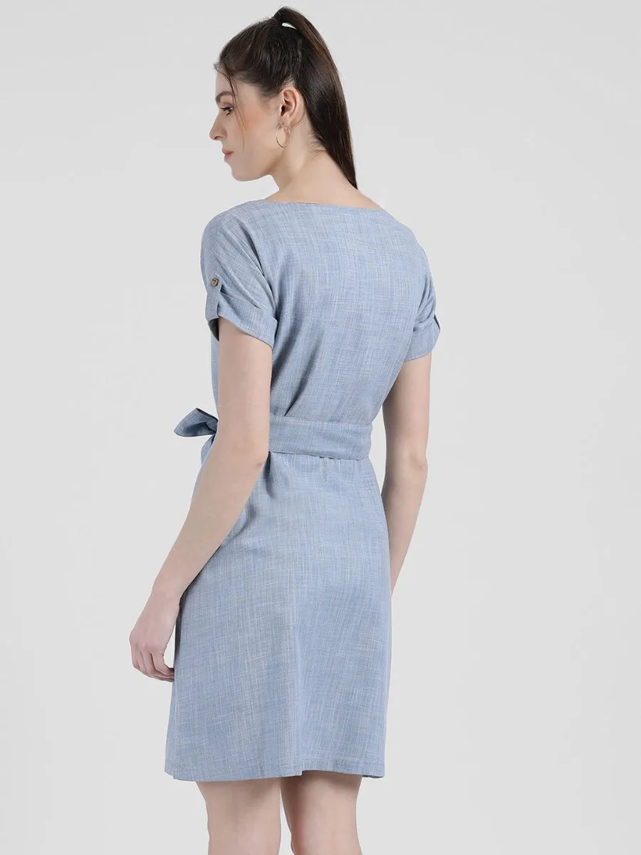 Self Design Sheath Dress