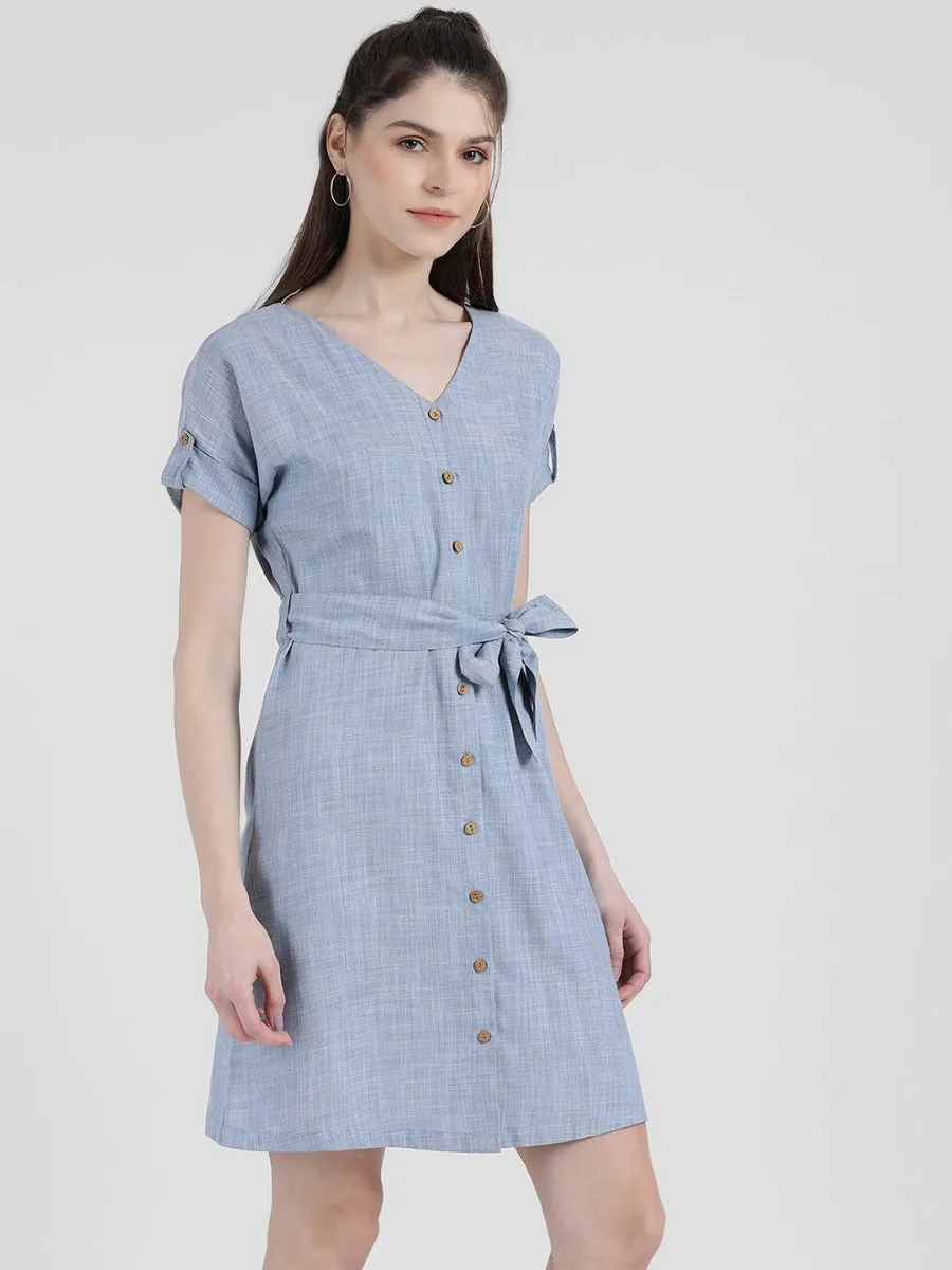 Self Design Sheath Dress