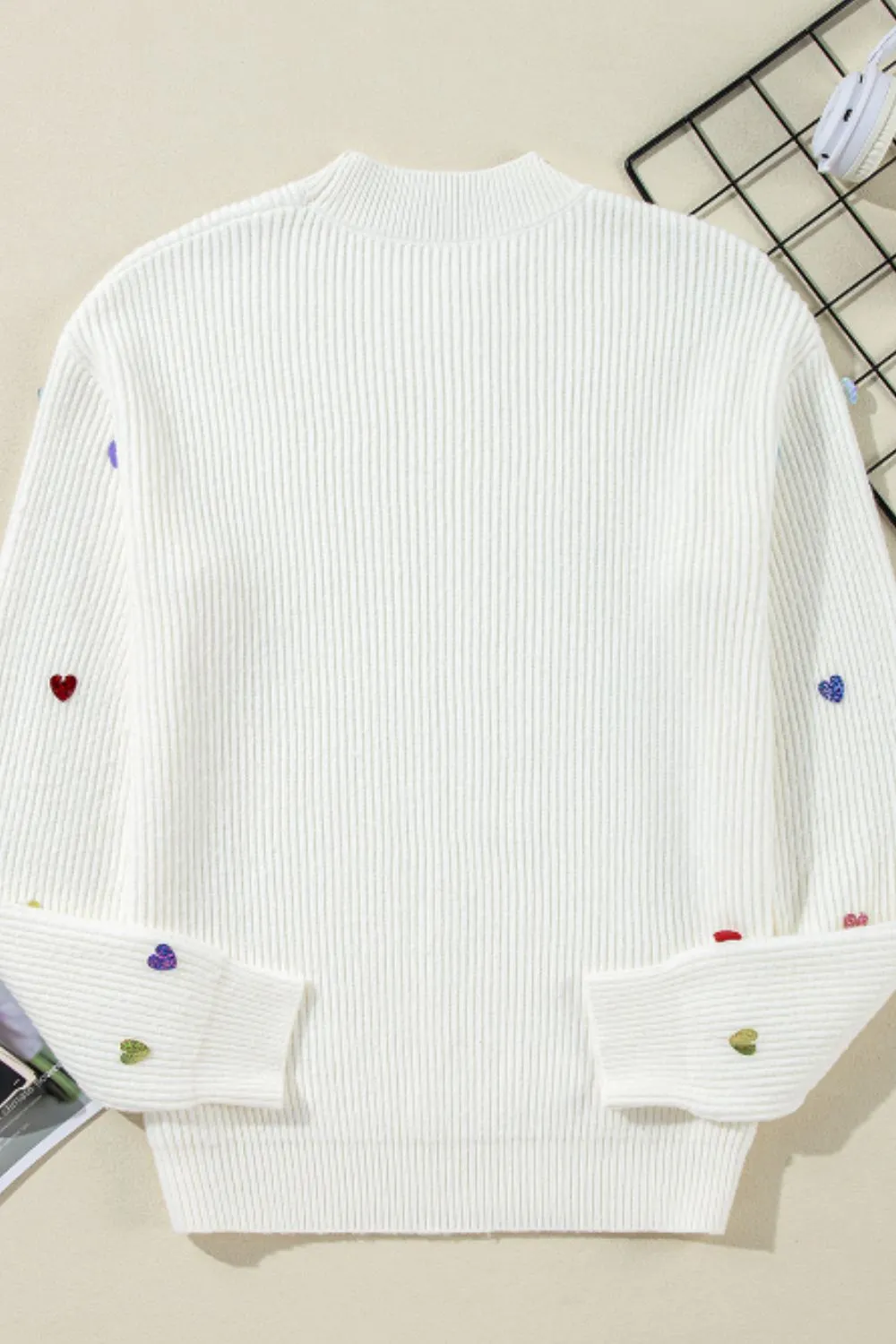 Sequin Round Neck Sweater