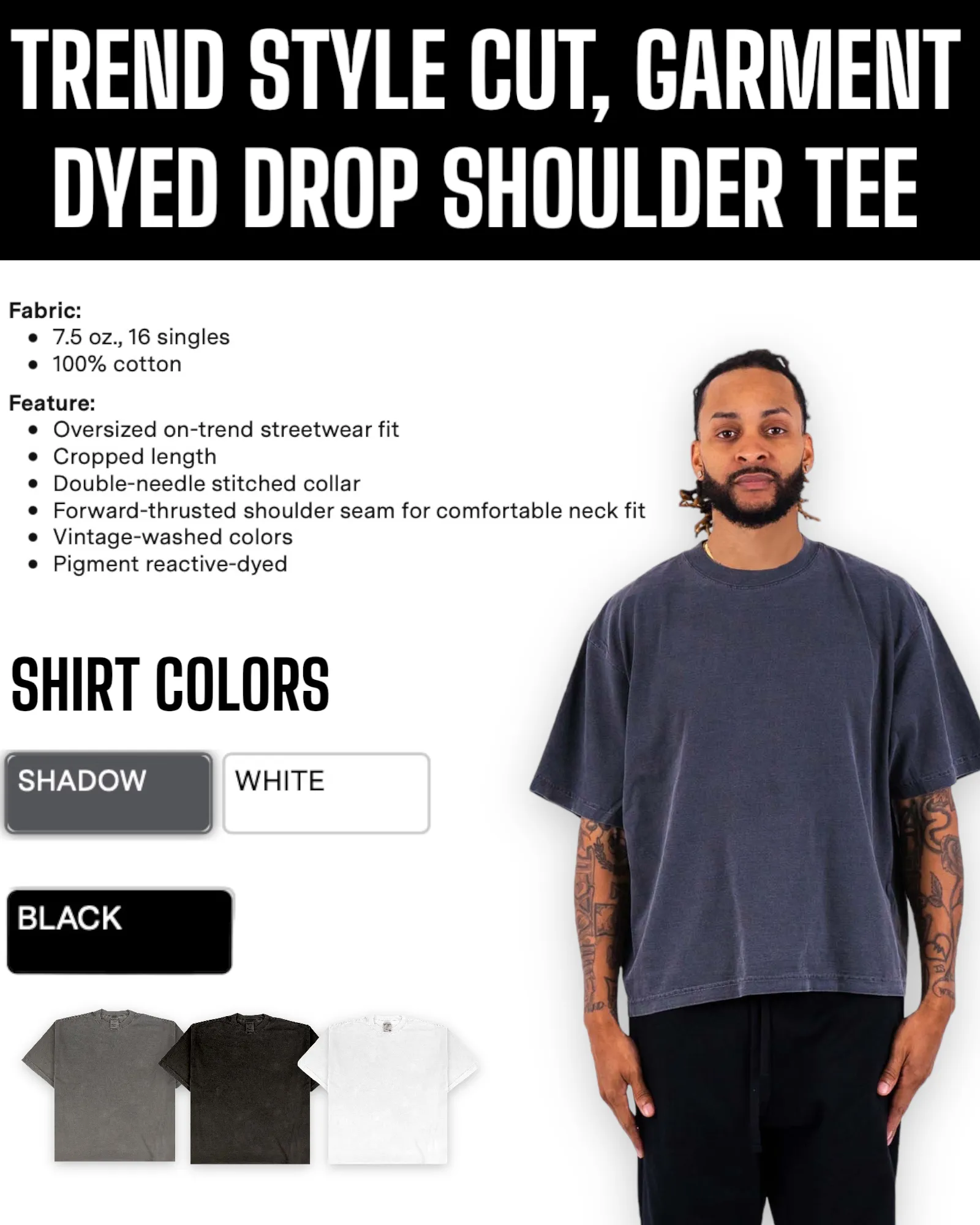 Shaka, Boxy Fit Shirts (Screen Printed)