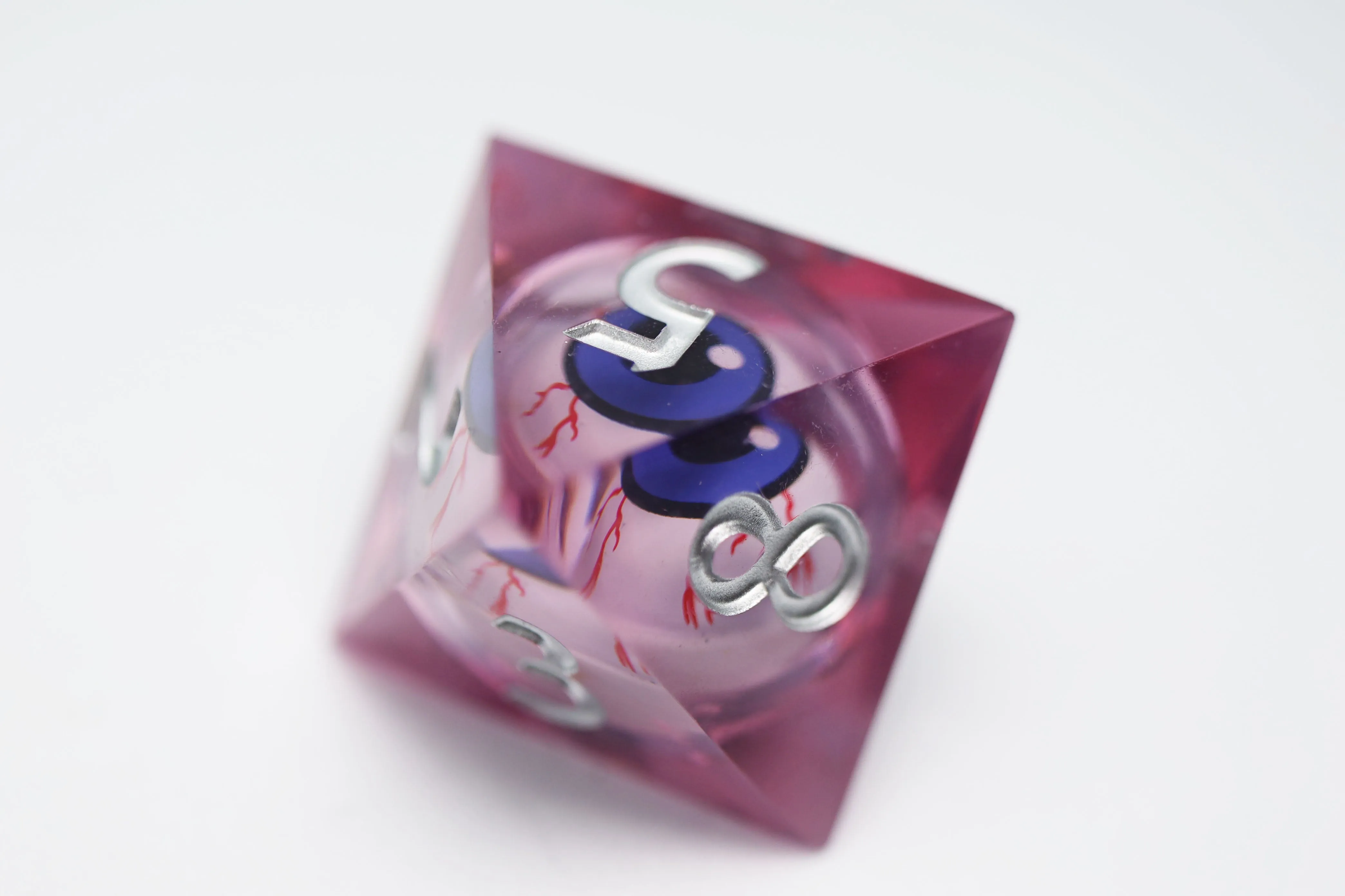 Sharp Edge Moving Eye RPG Dice Set - Bloodshot