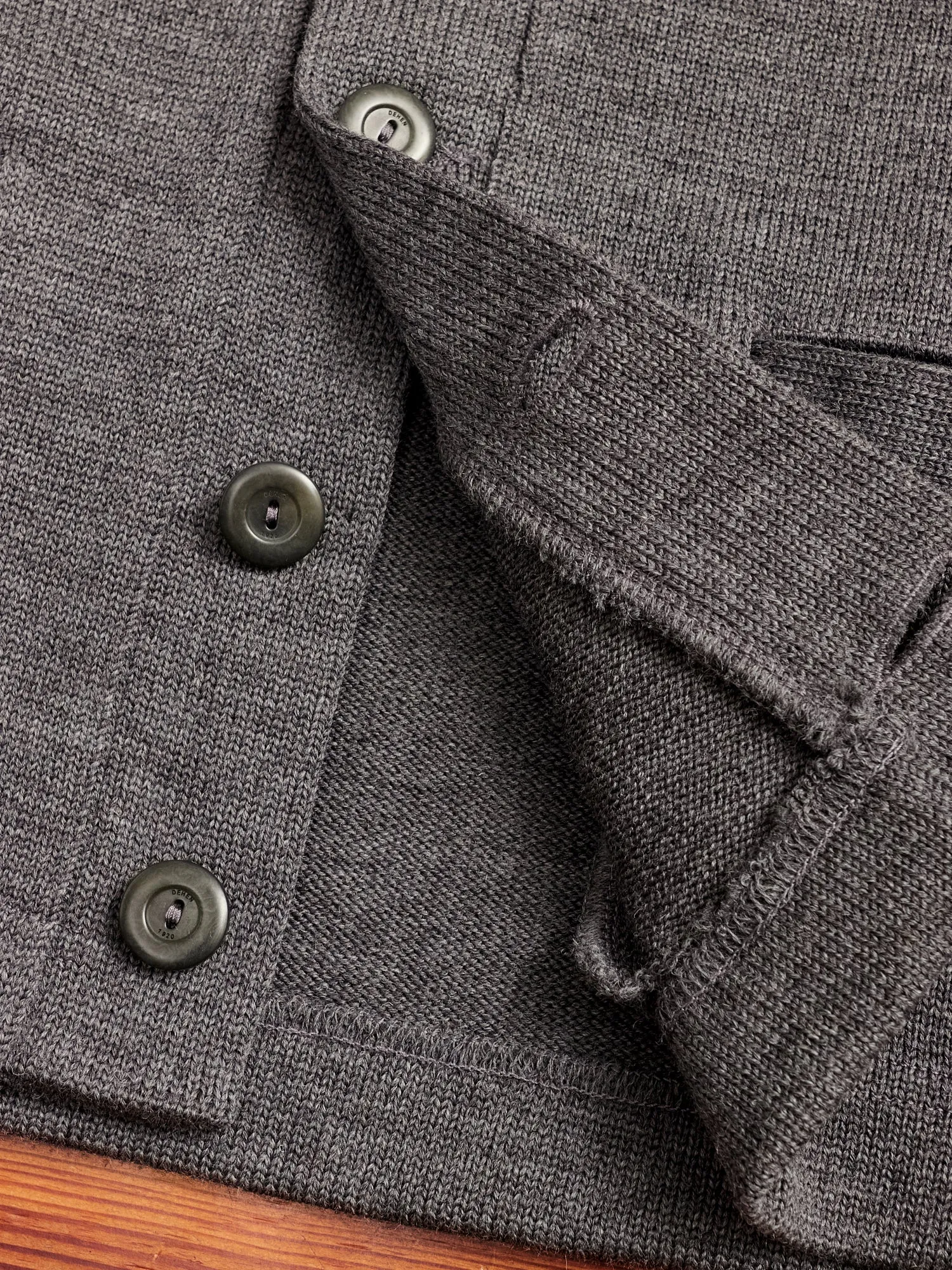 Shawl Sweater Coat in Charcoal