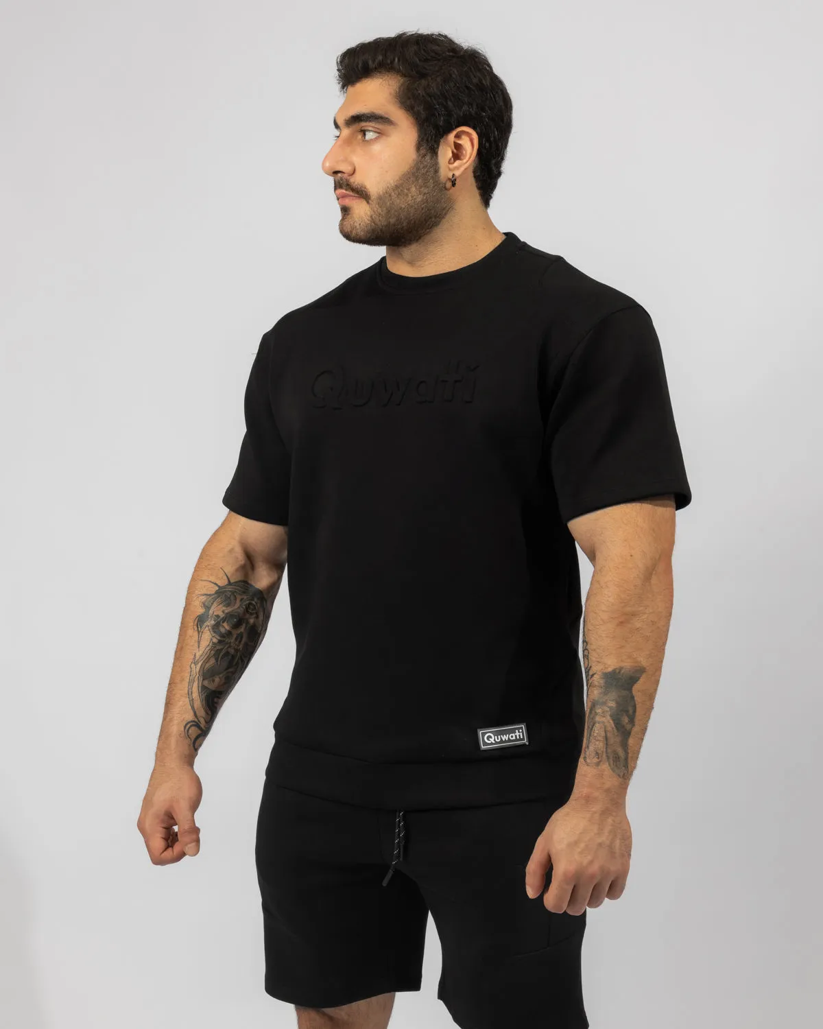 Shield Men Half Sleeve Pullover - Black